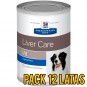 Pack 12 latas Hills l/d Liver Care canino