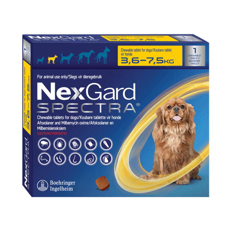 Nexgard SPECTRA 3,6 a 7,5kg