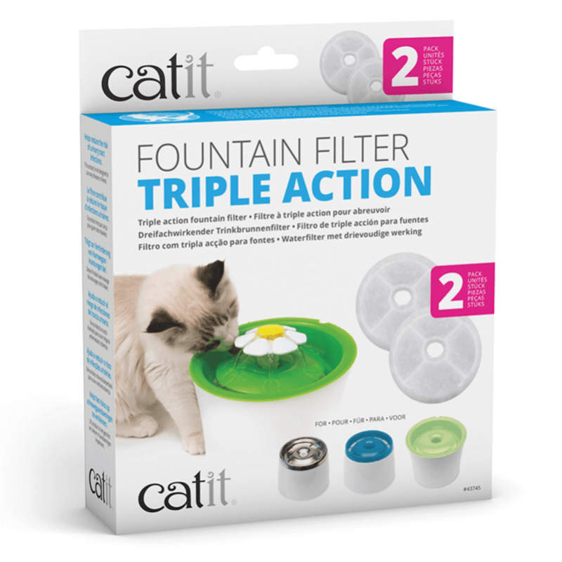 Catit Filtro Triple Acción - 2 Unidades