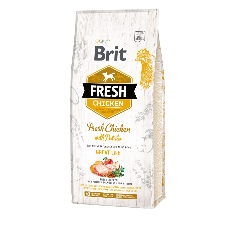 Brit FRESH Adult Pollo con Patata 12kg