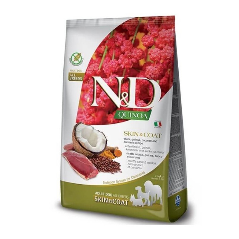 N&D Quinoa Dog Skin & Coat Pato 10,1Kg