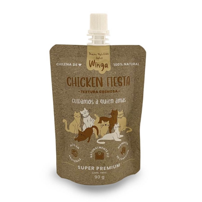Winga Chicken Fiesta Gato Pouch 90g