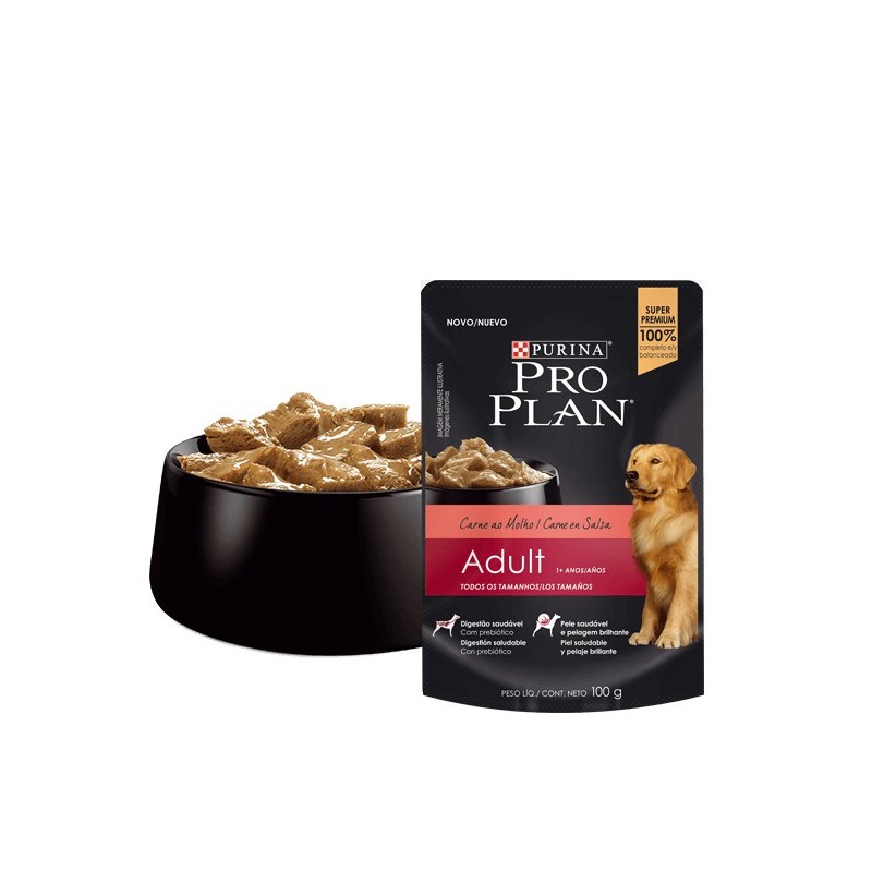 Pack 15 Pouch ProPlan Adult Carne 100g